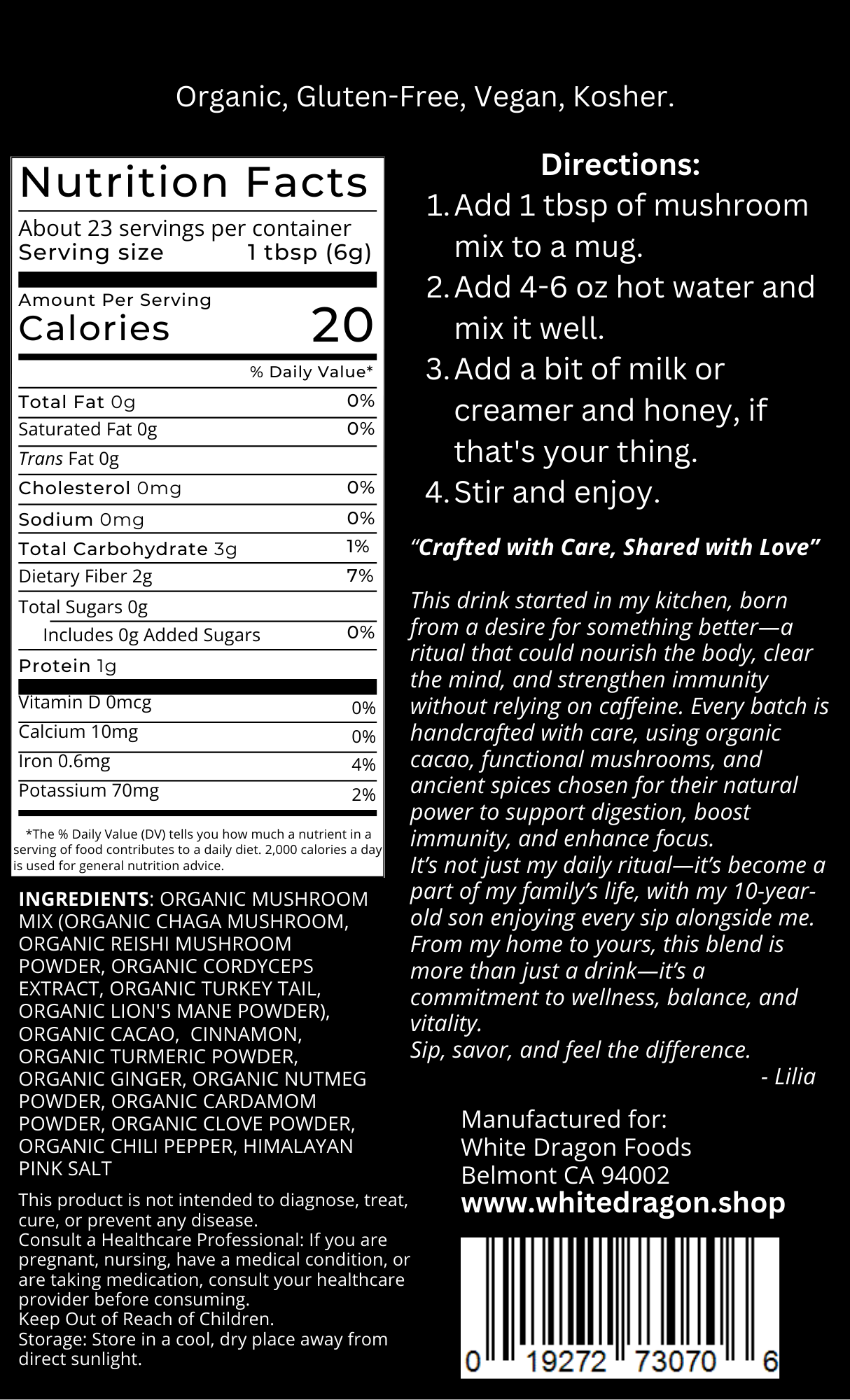 White Dragon Refill Bag